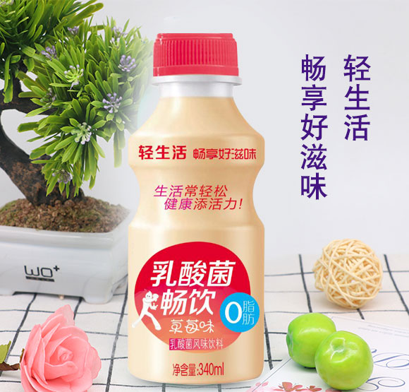 暢飲草莓味乳酸菌風味飲料340ml 暢飲草莓味乳酸菌風味飲料340ml